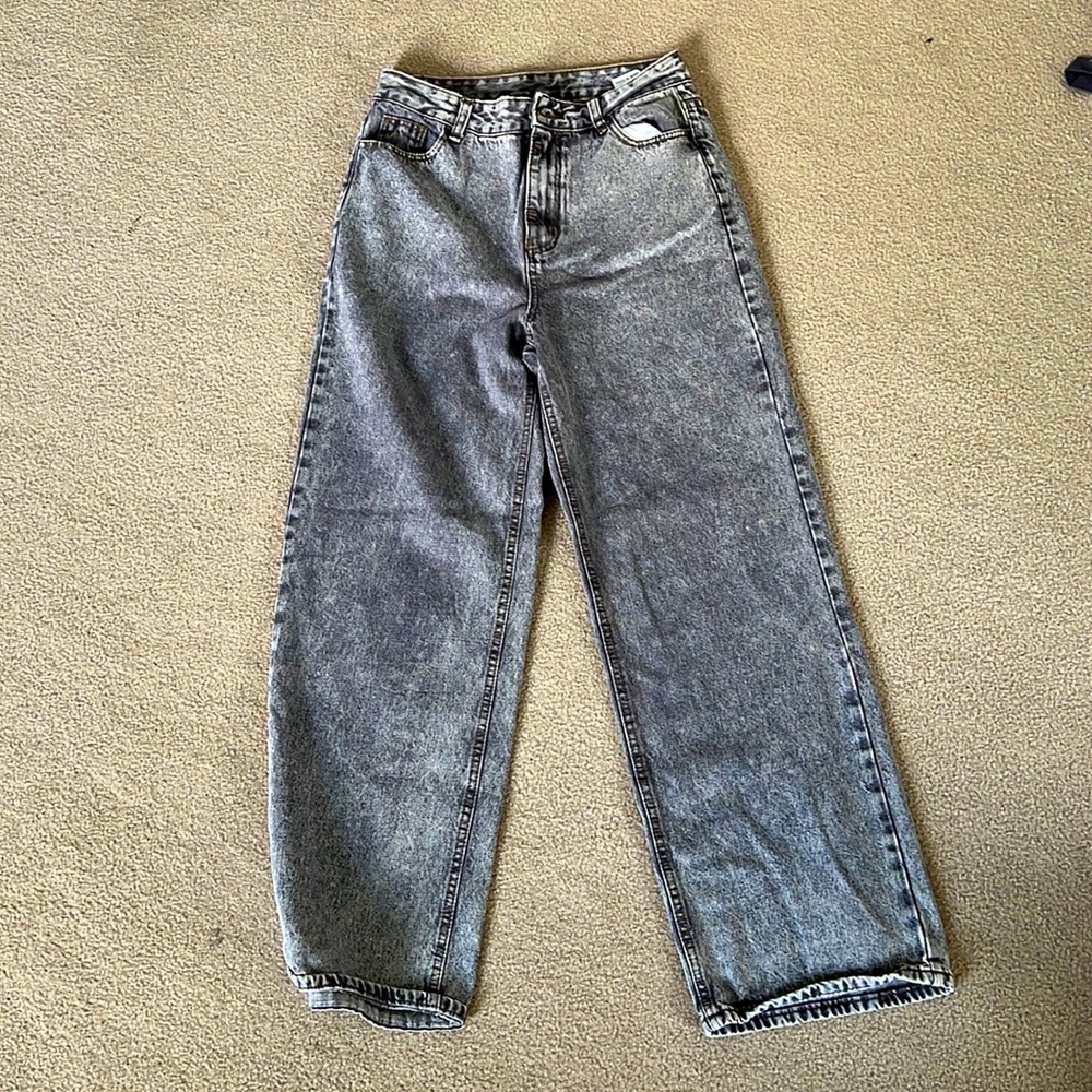 Shein Black Straight Leg Jeans